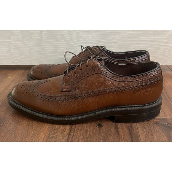 STUART MCGUIRE Ortho Vent Spring Step Leather Lace Wingtip Dress Shoes - Picture 5 of 13